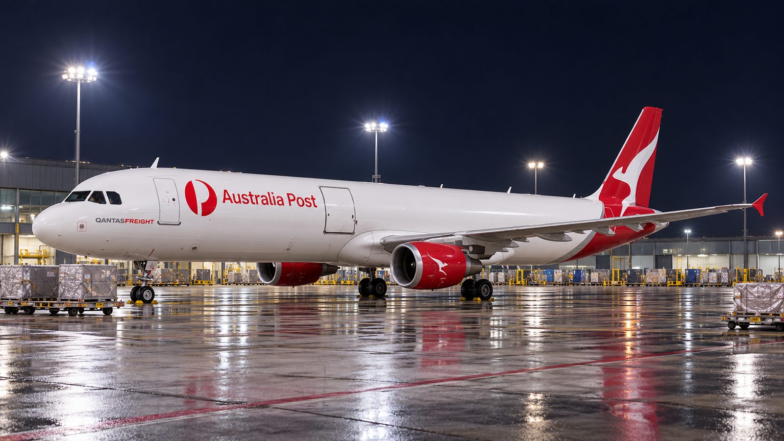 Qantas Freight Adds the First of Three More A321 Freighters for Australia Post