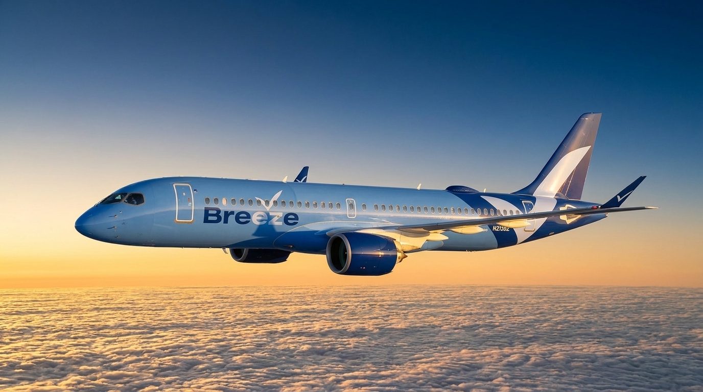 Breeze Becomes an All-A220 Airline After Retiring Its Final Embraer 190 on September 7