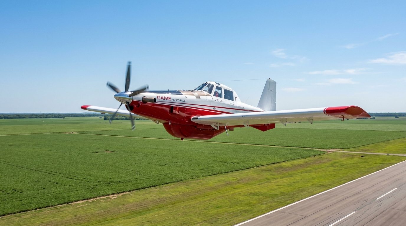 Game Aerospace GB2 Firefighting Airtanker Completes First Flight in Bentonville