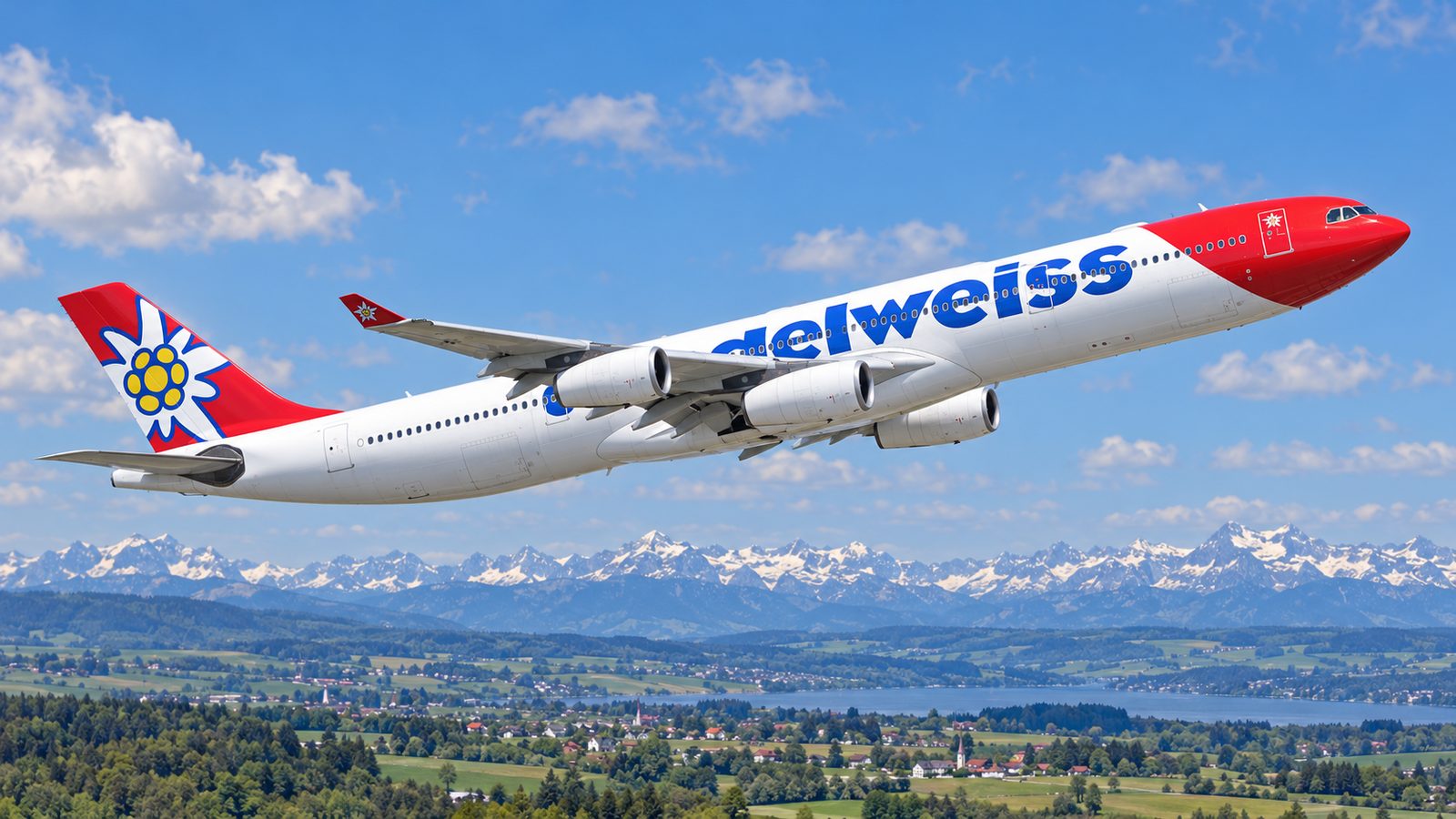 Edelweiss A340 Returns to Zurich After Its Center Landing Gear Would Not Retract