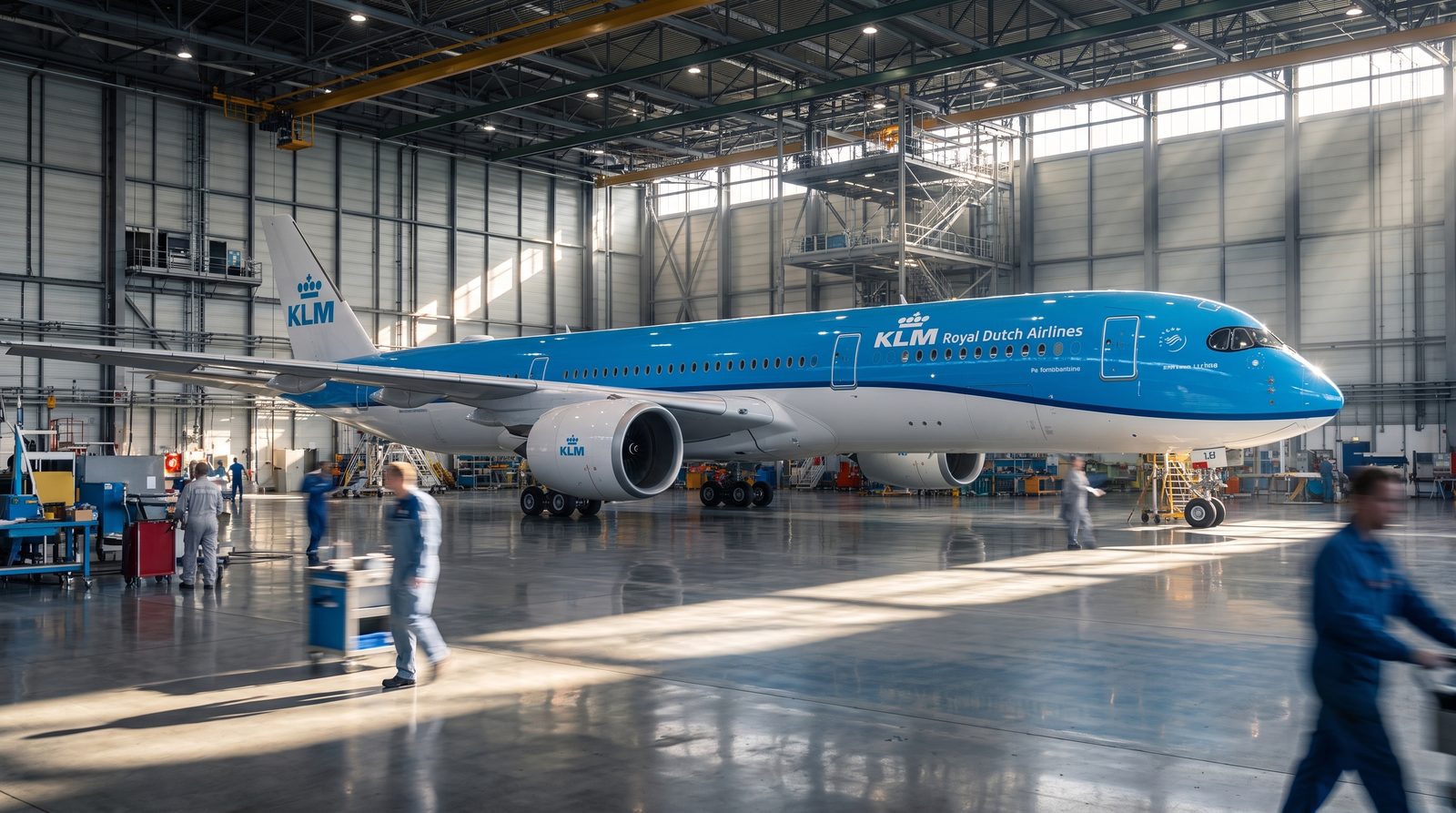 KLM Takes Delivery of Its First Airbus A350-900, “The Night Watch”
