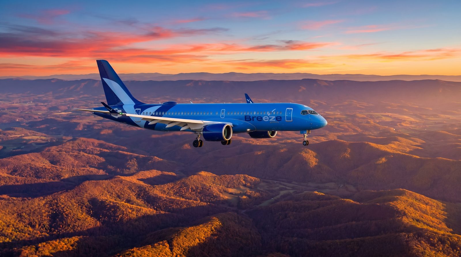 Breeze Airways Ends Washington Dulles–Tri-Cities A220 Flights After November 30