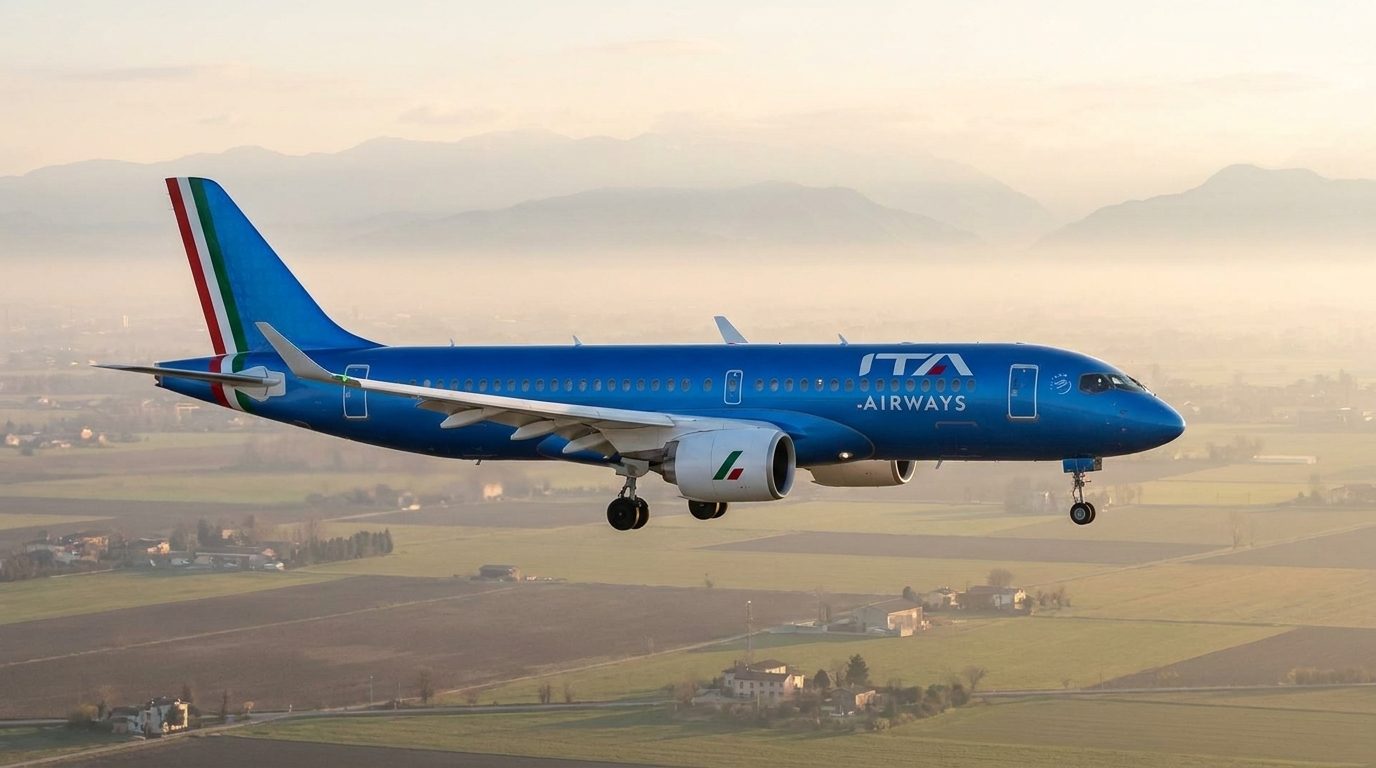 ITA Airways Schedules Three Daily Rome–Verona Flights on Airbus A220s From March 28, 2027
