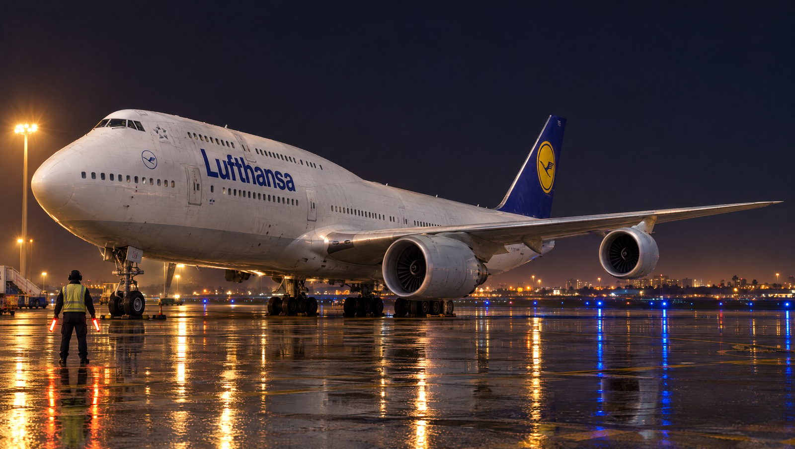 Lufthansa Boeing 747-8 Goes Around After Brief Touchdown at Los Angeles, Lands Safely on Second Approach