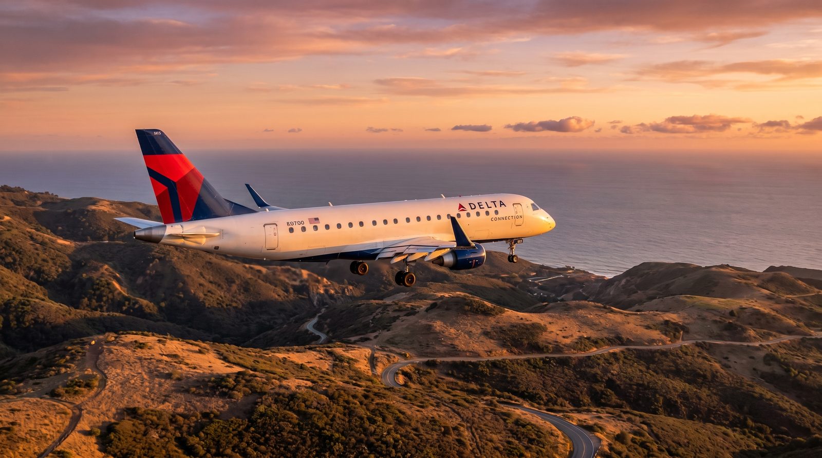 Delta Air Lines Opens Monterey Flights To Los Angeles And Salt Lake City On Embraer E175