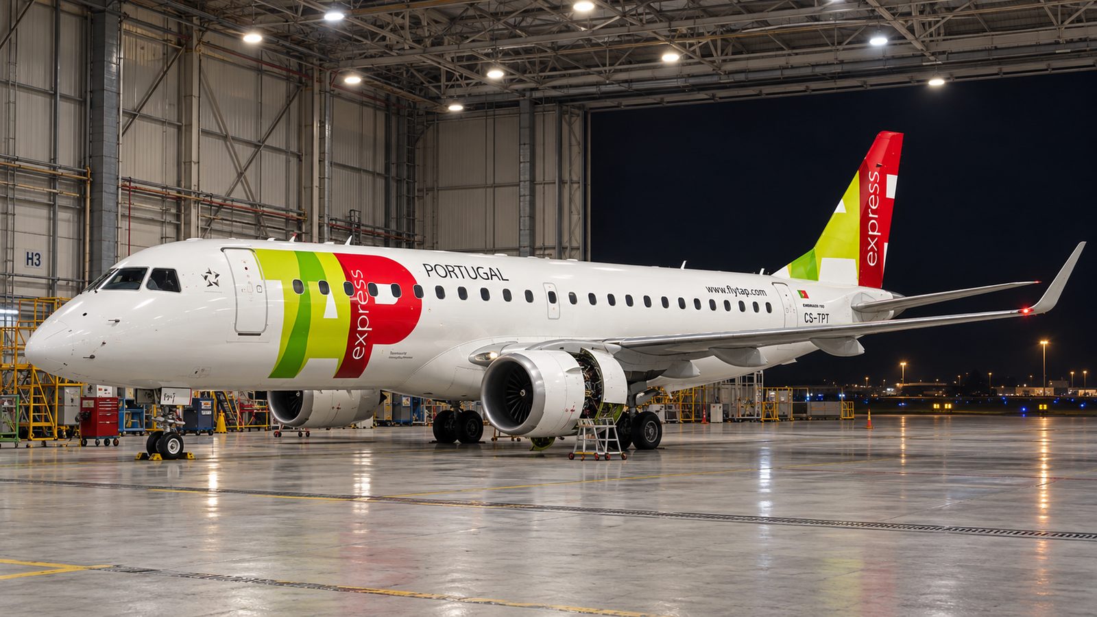 Embraer Re-Signs TAP's PortugΓ‘lia Airlines for E-Jet Component Pool Support